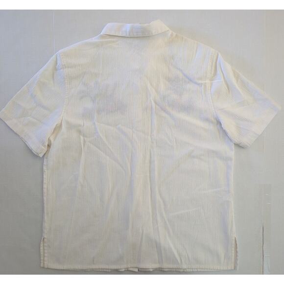 Alfred Dunner Cream Giraffe Floral Safari Embroidery Crepe Button Womens Size 14 - Picture 7 of 7